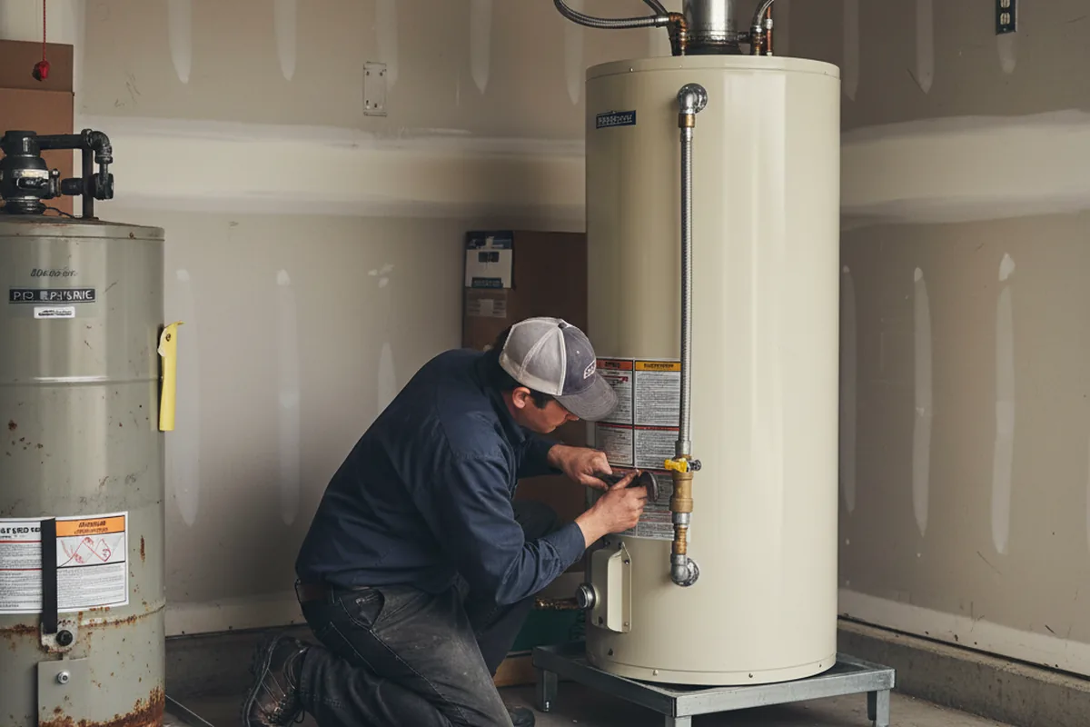Water heater and shutoff valve replacement in Sorrento